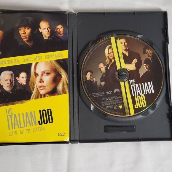 The Italian Job (DVD, Full Screen) Wahlberg Theron Norton Collector's Edition - Picture 2 of 3